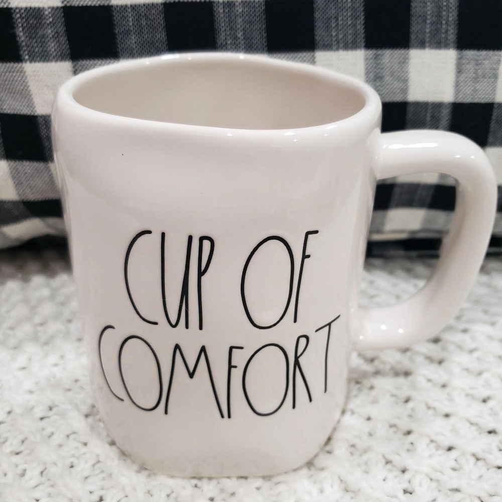 Rae Dunn "Cup Of Comfort" White Mug Collection